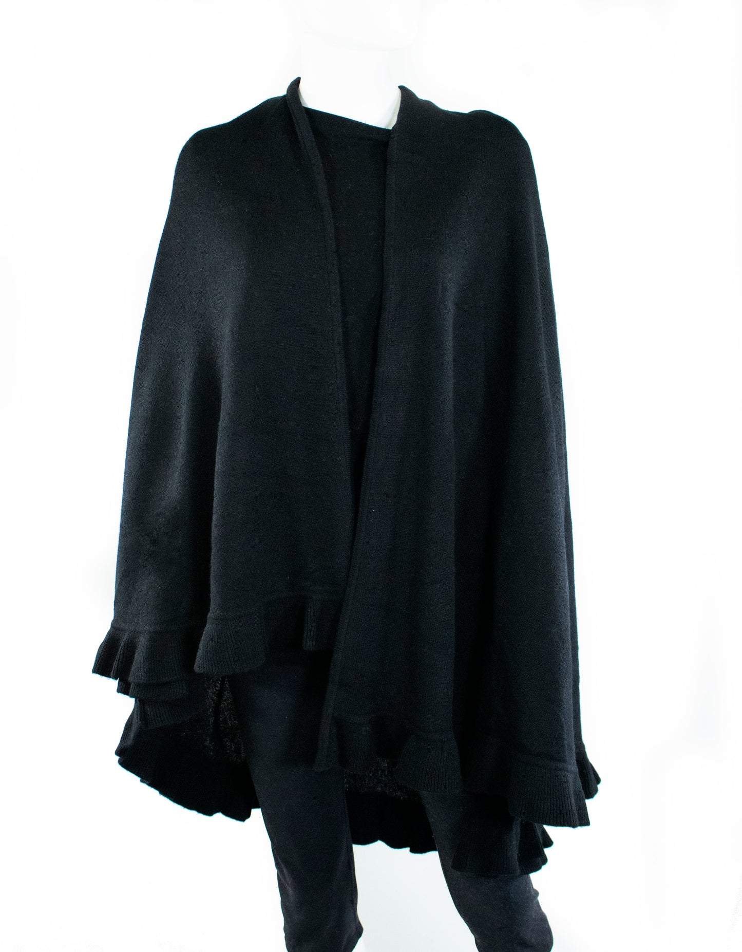 CASHMERE RUFFLED SHAWL-1