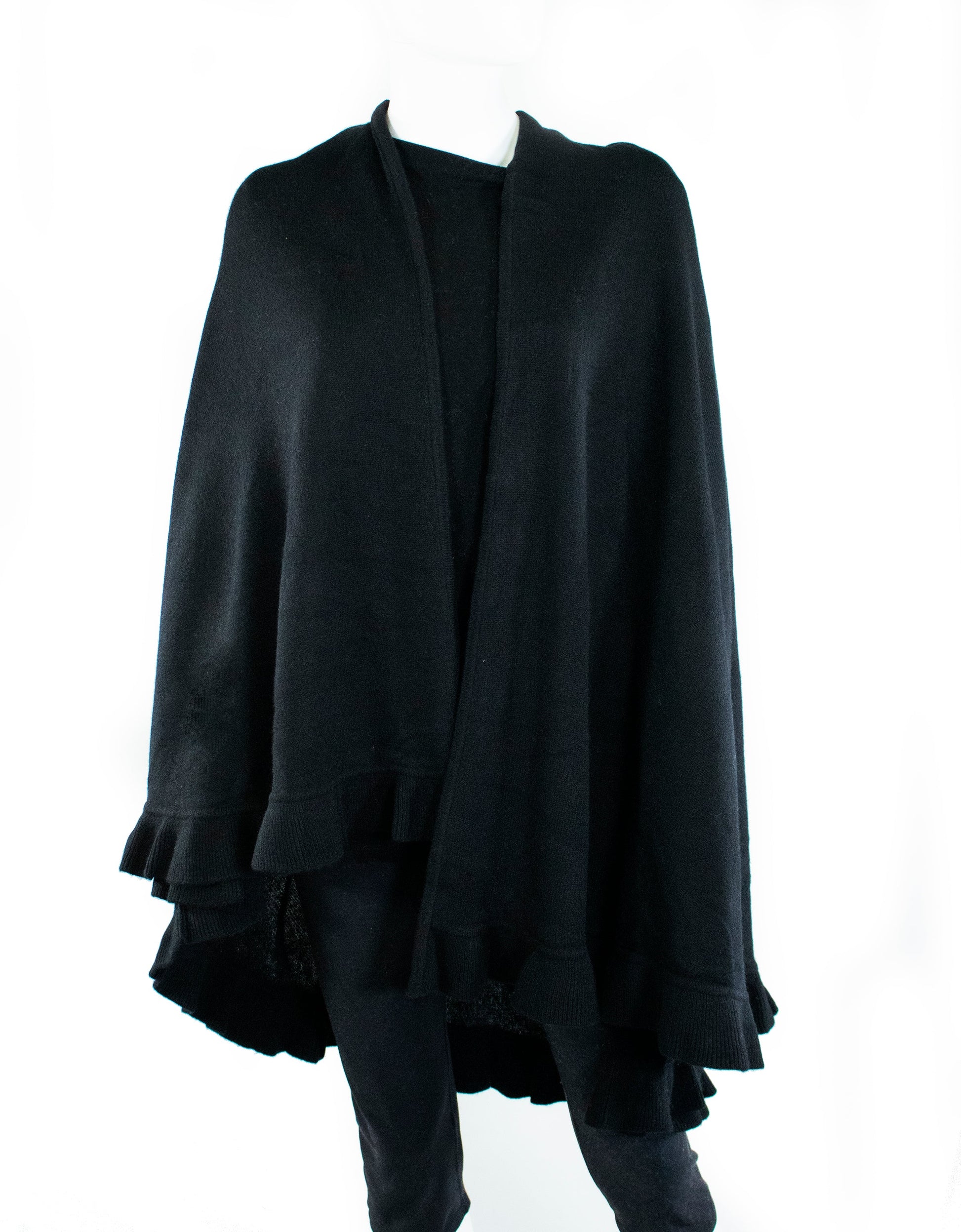 CASHMERE RUFFLED SHAWL-1