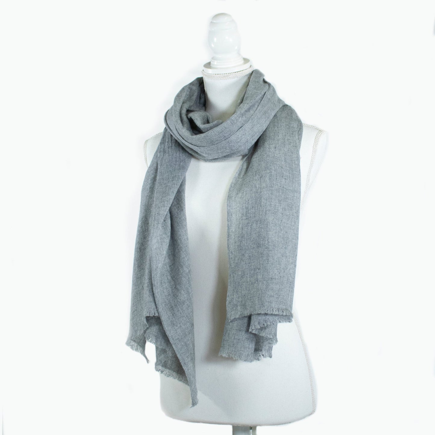 CASHMERE SCARF WITH FRINGES-1
