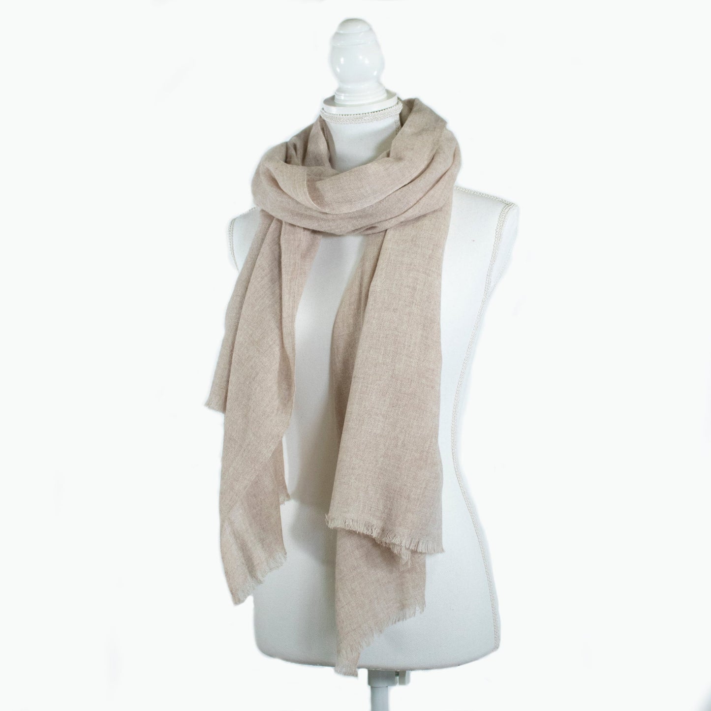 CASHMERE SCARF WITH FRINGES-2